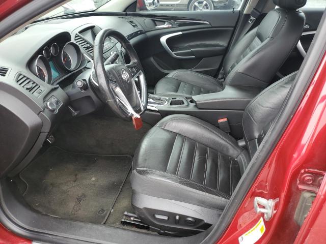 2G4GV5GV2C9206134 - 2012 BUICK REGAL GS წითელი ფოტო 7