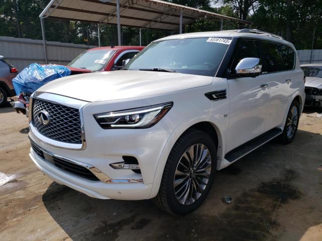 JN8AZ2NE9K9226230 - 2019 INFINITI QX80 LUXE WHITE photo 1