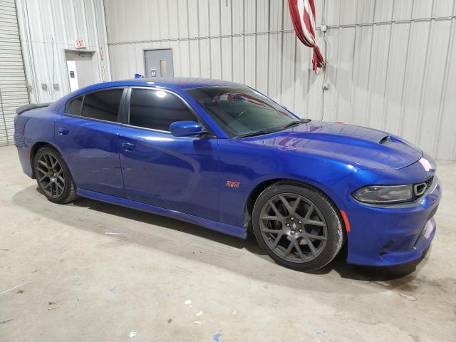 2C3CDXGJ0KH706736 - 2019 DODGE CHARGER SCAT PACK BLUE photo 4