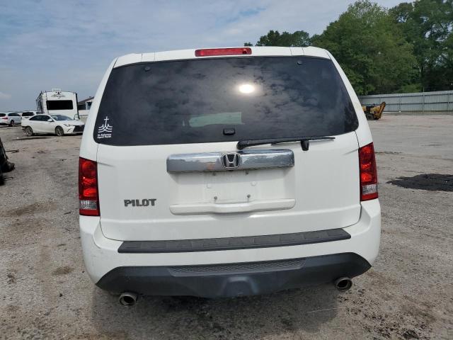 5FNYF3H53DB019605 - 2013 HONDA PILOT EXL WHITE photo 6