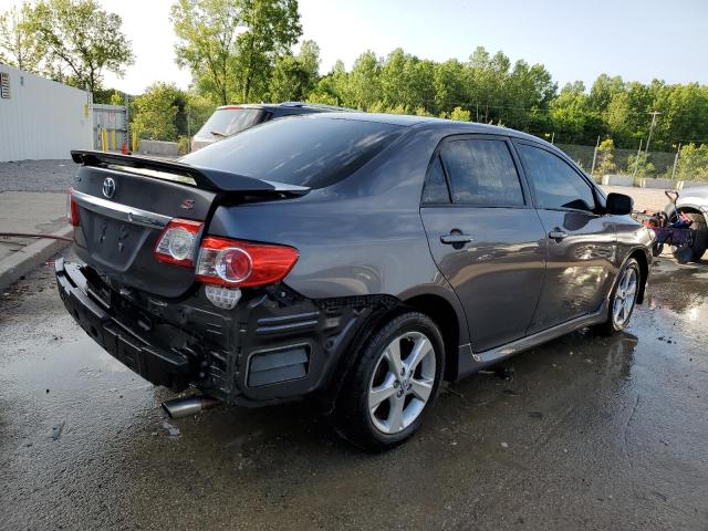 5YFBU4EE9CP013901 - 2012 TOYOTA COROLLA BASE GRAY photo 3