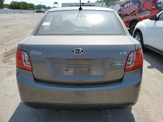 KNADH4A36B6951939 - 2011 KIA RIO BASE GRAY photo 6