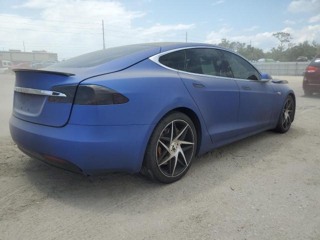 5YJSA1E27GF142167 - 2016 TESLA MODEL S Կապույտ լուսանկար 3