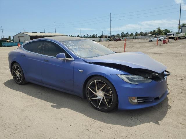 5YJSA1E27GF142167 - 2016 TESLA MODEL S Կապույտ լուսանկար 4
