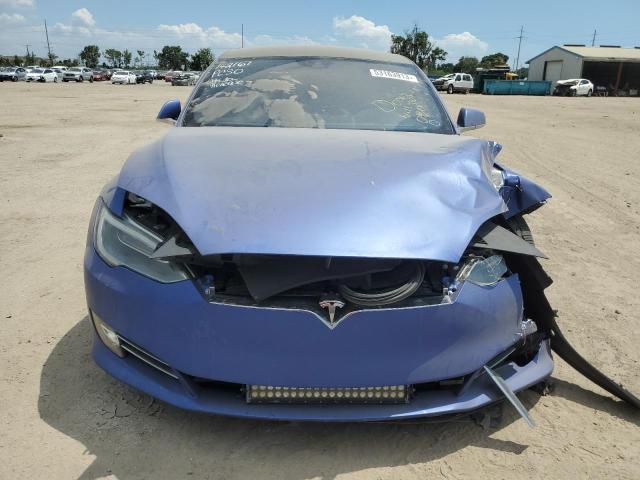 5YJSA1E27GF142167 - 2016 TESLA MODEL S Կապույտ լուսանկար 5