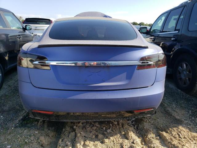 5YJSA1E27GF142167 - 2016 TESLA MODEL S Կապույտ լուսանկար 6