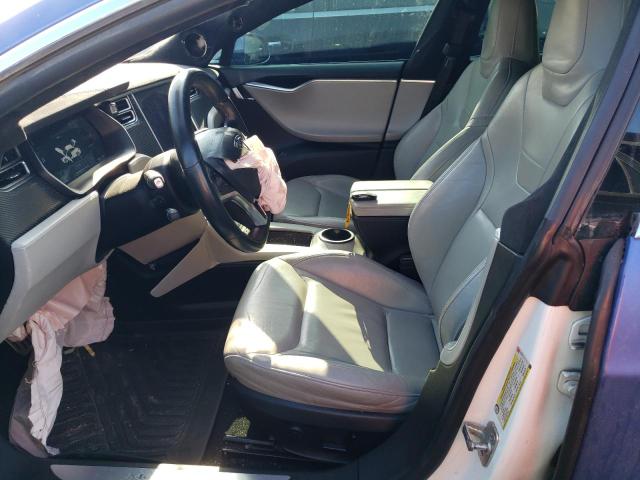 5YJSA1E27GF142167 - 2016 TESLA MODEL S Կապույտ լուսանկար 7