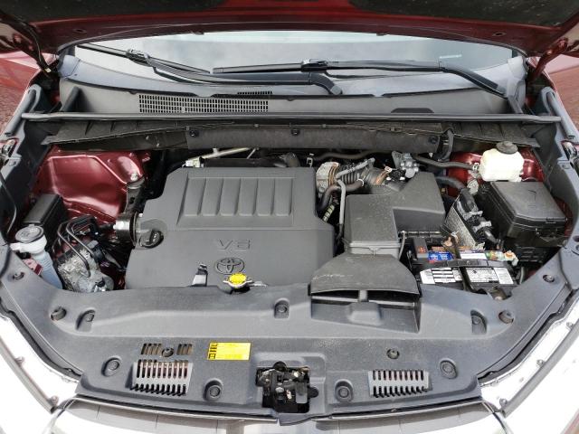 5TDJKRFH4FS075645 - 2015 TOYOTA HIGHLANDER XLE Rot Foto 12
