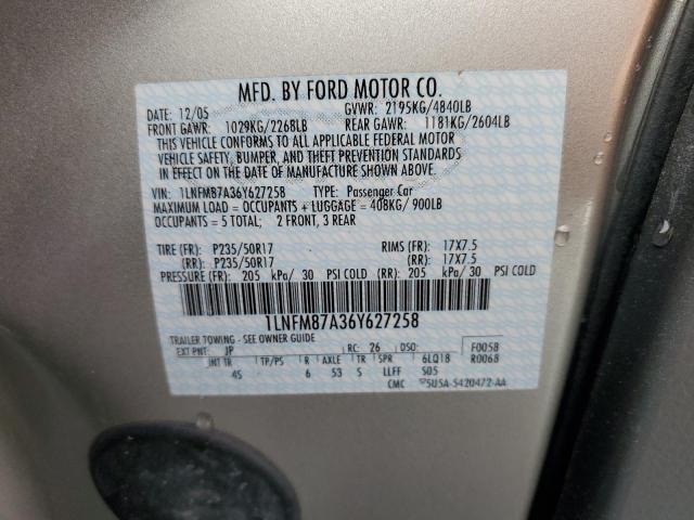 1LNFM87A36Y627258 - 2006 LINCOLN LS 银色 照片 13