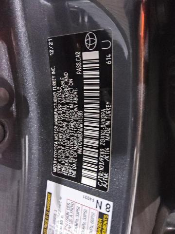 NMTKHMBX6NR141385 - 2022 TOYOTA C-HR XLE ნაცრისფერი ფოტო 12