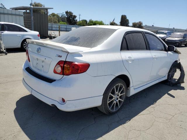 1NXBE40E39Z031239 - 2009 TOYOTA COROLLA XRS WHITE photo 3