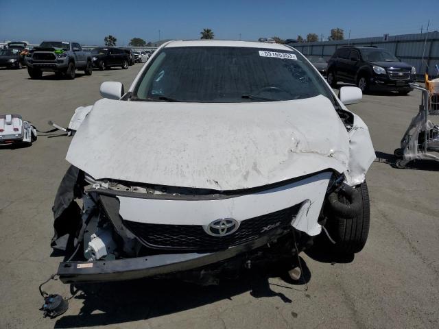 1NXBE40E39Z031239 - 2009 TOYOTA COROLLA XRS WHITE photo 5