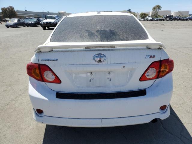 1NXBE40E39Z031239 - 2009 TOYOTA COROLLA XRS WHITE photo 6