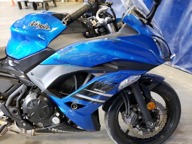 JKAEXEJ19JDA02469 - 2018 KAWASAKI EX650 J ლურჯი ფოტო 9