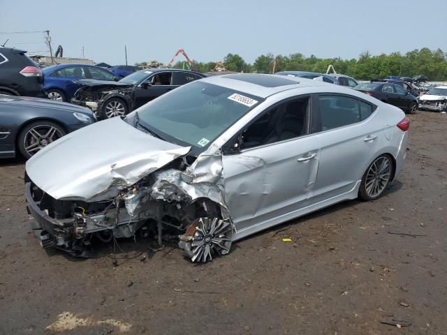 KMHD04LB1JU681202 - 2018 HYUNDAI ELANTRA SPORT SILVER photo 1