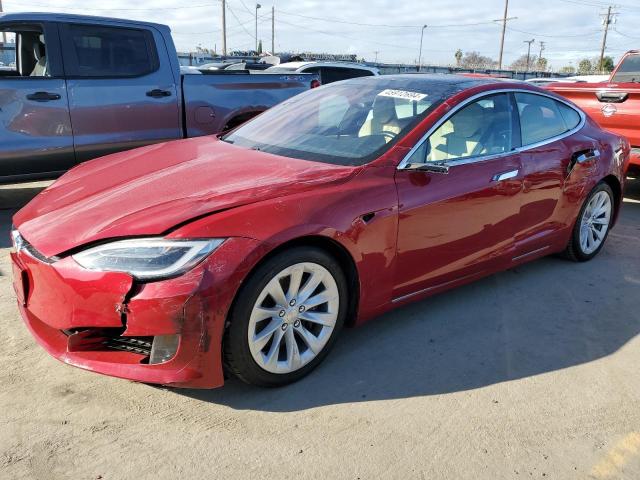 5YJSA1E17HF185755 - 2017 TESLA MODEL S წითელი ფოტო 1