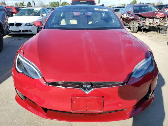5YJSA1E17HF185755 - 2017 TESLA MODEL S წითელი ფოტო 5