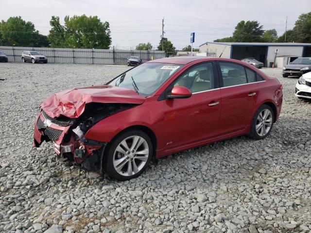 1G1PG5SB0E7266762 - 2014 CHEVROLET CRUZE LTZ MAROON photo 1