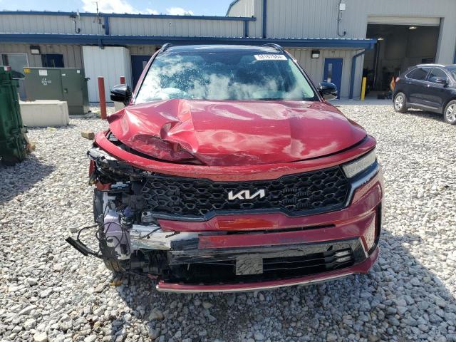 5XYRKDLF8NG155275 - 2022 KIA SORENTO SX RED photo 5