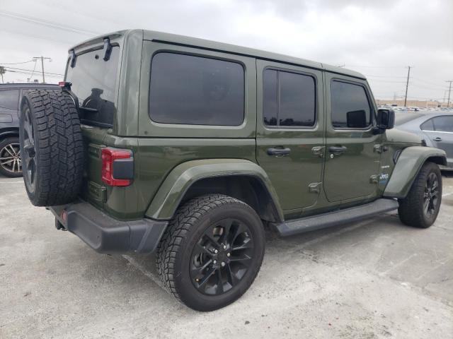 1C4JJXP6XMW643060 - 2021 JEEP WRANGLER U SAHARA 4XE GREEN photo 3