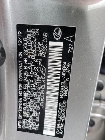 JTHX3JBH3L2024024 - 2020 LEXUS UX 200 GRAY photo 12