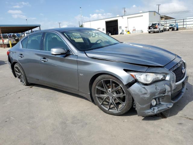 JN1EV7AP6GM303933 - 2016 INFINITI Q50 PREMIUM GRAY photo 4