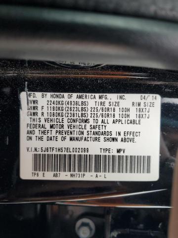 5J6TF1H57EL002099 - 2014 HONDA CROSSTOUR EXL შავი ფოტო 12