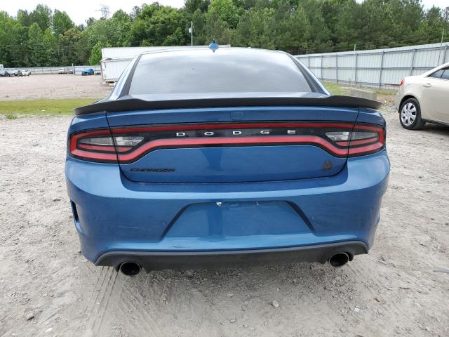 2C3CDXGJXLH162215 - 2020 DODGE CHARGER SCAT PACK BLUE photo 6