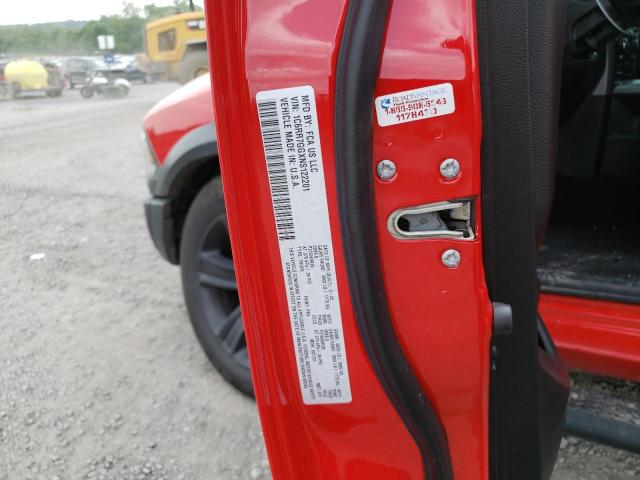 1C6RR7GGXNS122201 - 2022 RAM 1500 CLASS SLT წითელი ფოტო 12