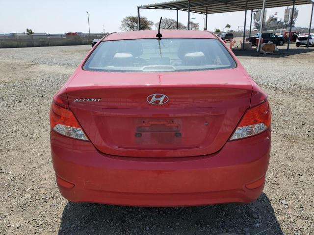 KMHCT4AE3DU397008 - 2013 HYUNDAI ACCENT GLS RED photo 6