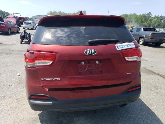 5XYPG4A34GG180694 - 2016 KIA SORENTO LX BURGUNDY photo 6