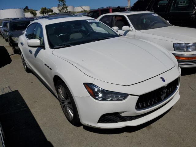 ZAM57XSA1F1135874 - 2015 MASERATI GHIBLI WHITE photo 4