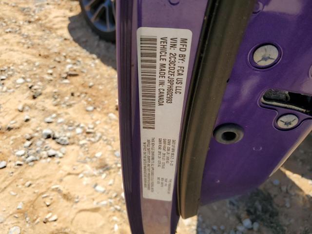 2C3CDZFJ9PH602993 - 2023 DODGE CHALLENGER R/T SCAT PACK PURPLE photo 12