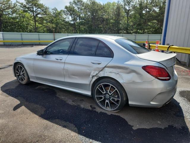 55SWF8EB0KU292124 - 2019 MERCEDES-BENZ C 300 4MATIC SILVER photo 2