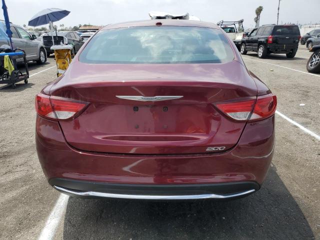 1C3CCCAB1FN542360 - 2015 CHRYSLER 200 LIMITED BURGUNDY photo 6