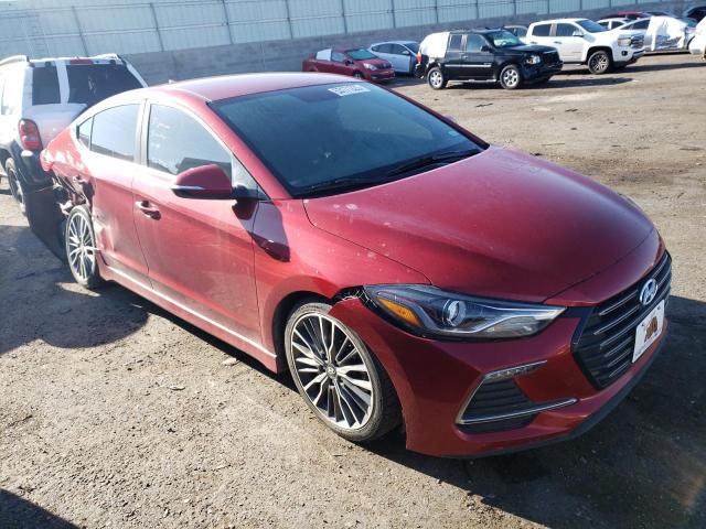 KMHD04LB3HU320631 - 2017 HYUNDAI ELANTRA SPORT RED photo 4