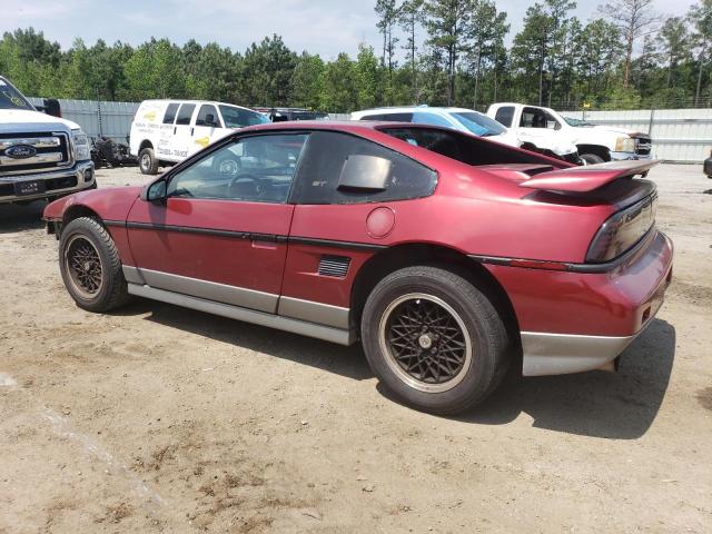 1G2PG1194HP229477 - 1987 PONTIAC FIERO GT BURGUNDY photo 2