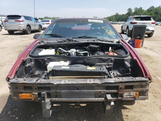 1G2PG1194HP229477 - 1987 PONTIAC FIERO GT BURGUNDY photo 5