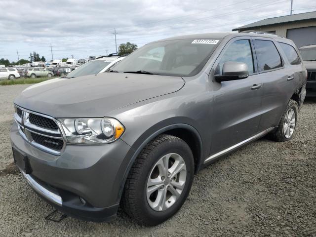 1D4RE4GG6BC653679 - 2011 DODGE DURANGO CREW GRAY photo 1