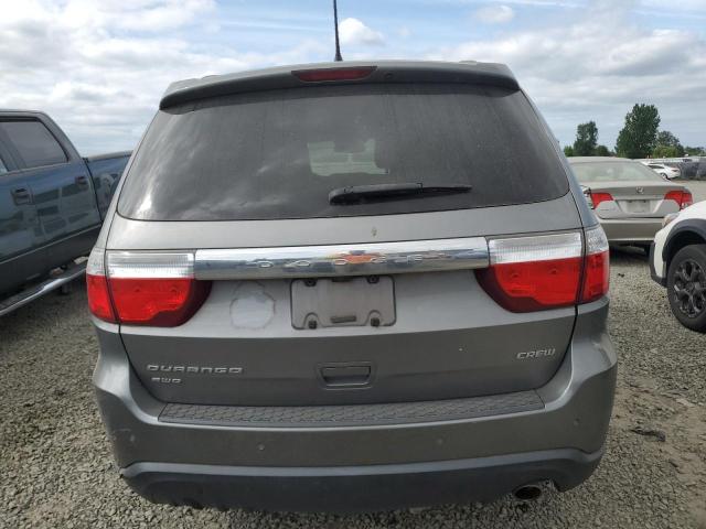 1D4RE4GG6BC653679 - 2011 DODGE DURANGO CREW GRAY photo 6