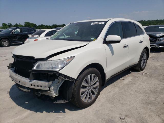 5FRYD3H48GB020541 - 2016 ACURA MDX TECHNOLOGY WHITE photo 1