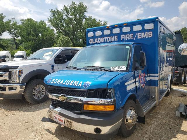 1HA6GUCG4KN010344 - 2019 CHEVROLET EXPRESS G4 BLUE photo 2