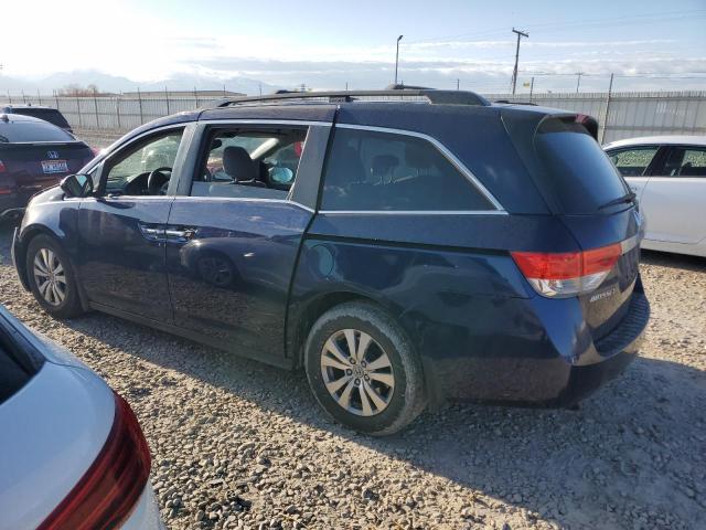 5FNRL5H67EB024390 - 2014 HONDA ODYSSEY EXL BLUE photo 2