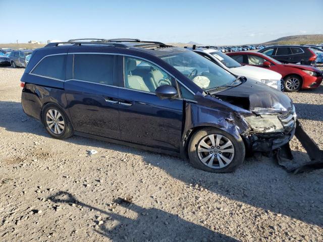 5FNRL5H67EB024390 - 2014 HONDA ODYSSEY EXL BLUE photo 4