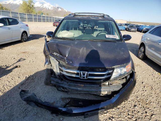 5FNRL5H67EB024390 - 2014 HONDA ODYSSEY EXL BLUE photo 5