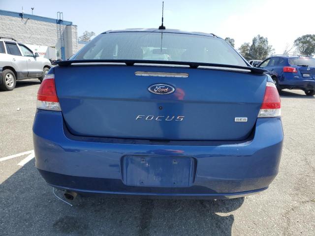 1FAHP33N68W165606 - 2008 FORD FOCUS SE BLUE photo 6