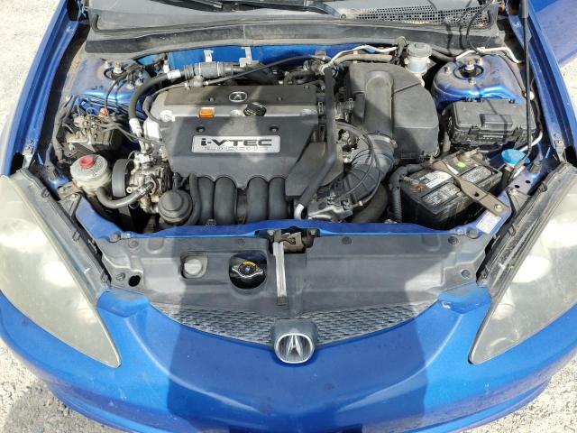 JH4DC54895S019078 - 2005 ACURA RSX BLUE photo 11