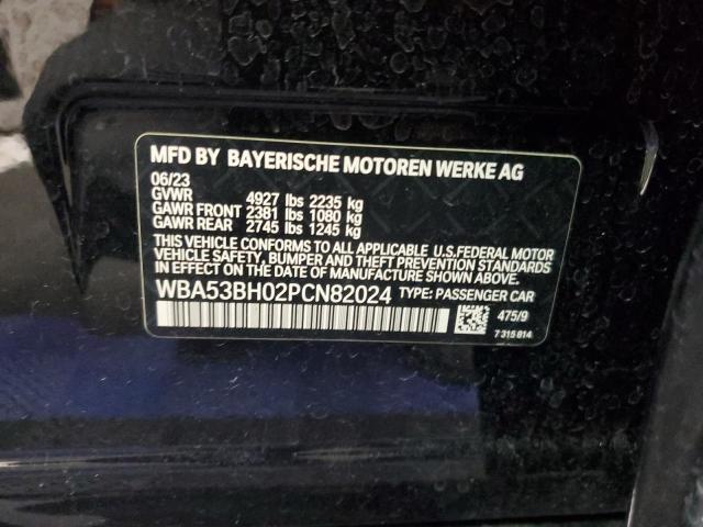 WBA53BH02PCN82024 - 2023 BMW 530 I BLACK photo 12