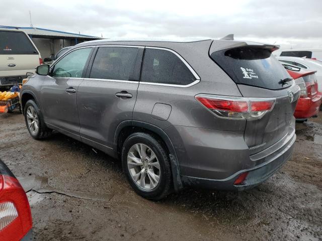 5TDJKRFH0FS108995 - 2015 TOYOTA HIGHLANDER XLE SILVER photo 2
