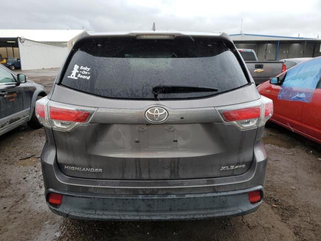 5TDJKRFH0FS108995 - 2015 TOYOTA HIGHLANDER XLE SILVER photo 6